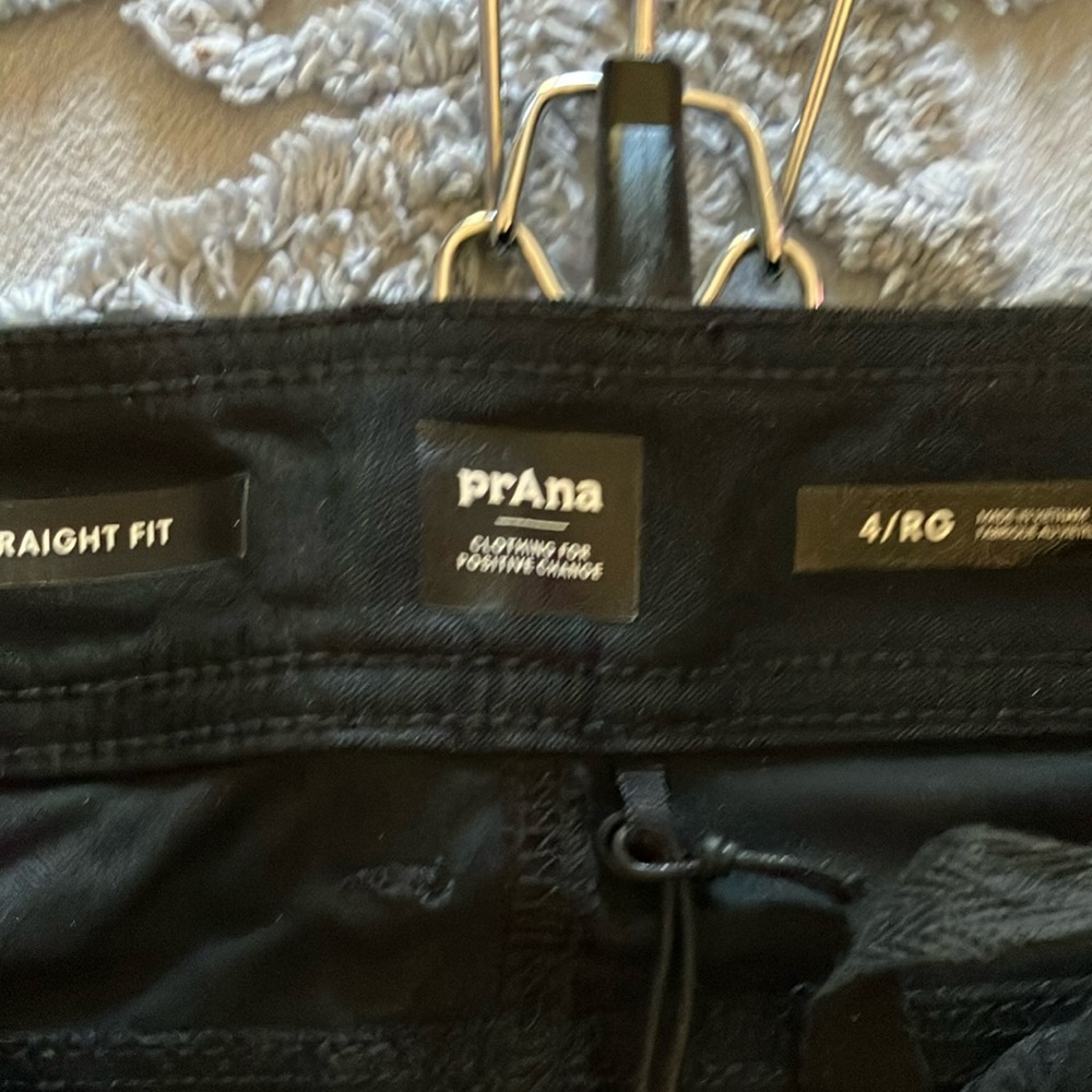 Prana Black Straight Fit Pants